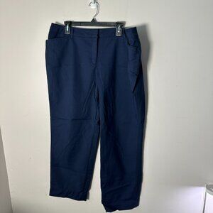 EUC Cato WOMAN Womens Navy Blue Slacks Pants Trousers 18W 18 W Plus Size